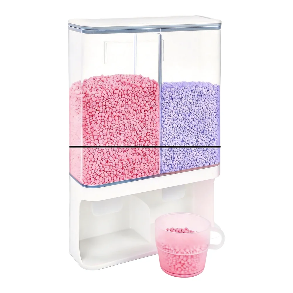 Scent Booster Bead - Wanddispenser voor wasverfrisser, vaste wasparels, wasmiddelkorrels,