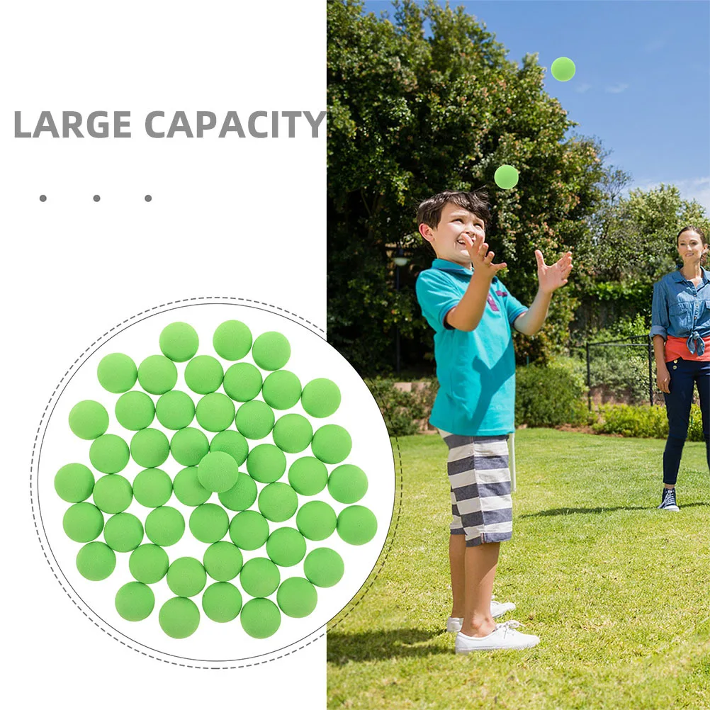 100 قطعة كرات رغوة الإسفنج للأطفال لعبة اطلاق النار الأنشطة الداخلية والخارجية التنسيق بين اليد والعين المدرب استبدال الملء الصغير