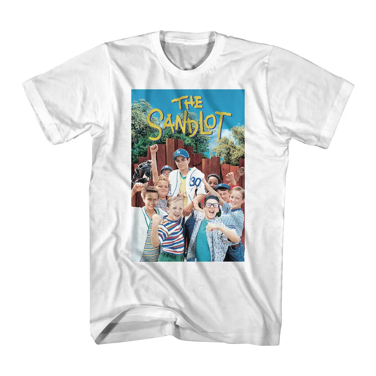 

The Sandlot Baseball Movie Full Color Crew DVD Movie Poster Men's T Shirt