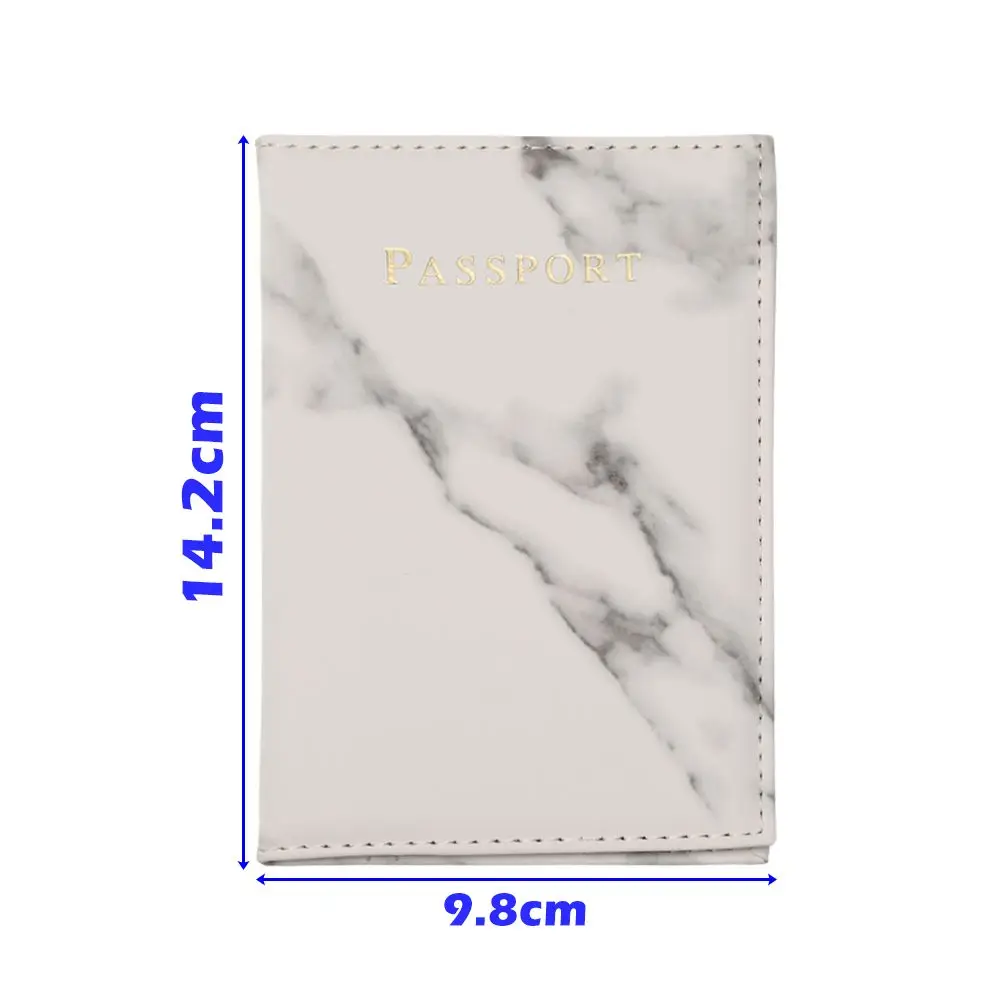 New Fashion Marble Pattern Waterproof Credit Card Holder Bag Protector Passport Cover  Travel Cover Case Passport Holder