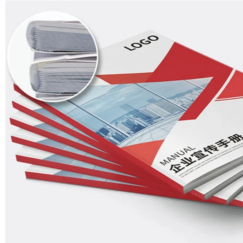 Customized. Printed Color Pages Leaflets and Handouts Enterprise Brochure Posters Factory Efficiency-Based Set