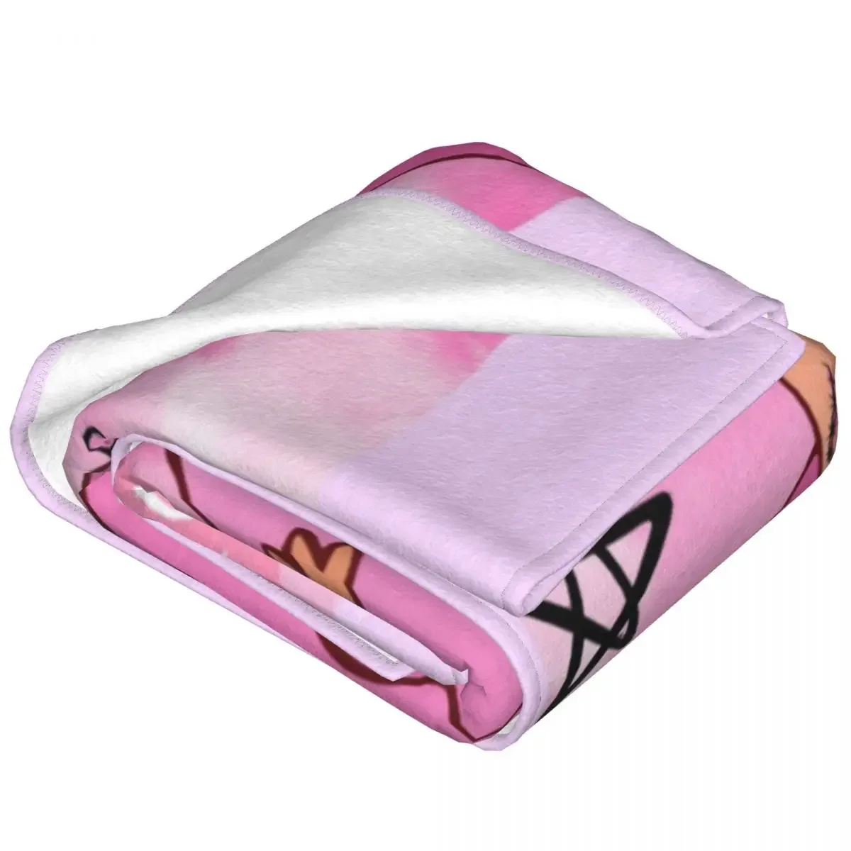 Soft Warm Blankets Camping Karol G With Pink Hair Throw Blanket Pretty Girl Heart Flannel Bedspread Bedroom Sofa Bed Cover