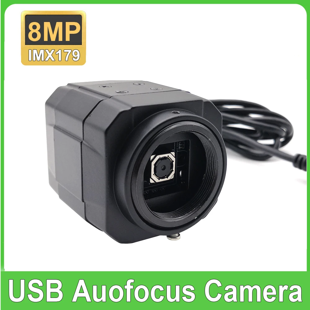 

Industrial HD 8MP Autofocus USB Webcam IMX179 Sensor for Document Scanning Teaching live Broadcast OTG UVC PC Video Camera