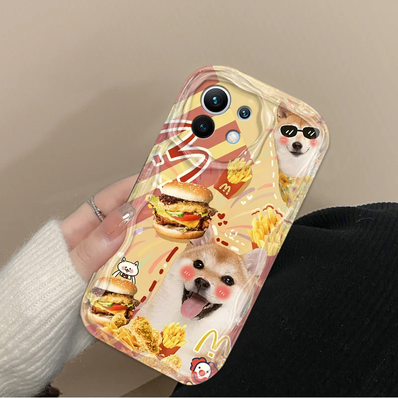 Coque souple Cat and Dog Wave pour Xiaomi, Mi 13T Pro, 12T, 11 Lite, 5G NE, 11i, 12, 13, 10T, 10i, POCO Bery Pro, NDavid Tage, HTX6, X5, F3, F4, F5, Lovely