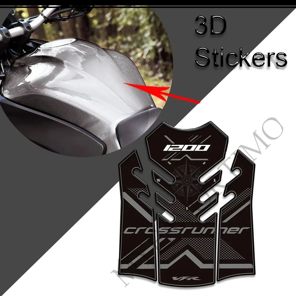 Motorcycle For Honda VFR 1200X 1200 X VFR1200X Crosstourer Decals Stickers Protector Tank Pad Grips Gas Fuel Oil Kit Knee