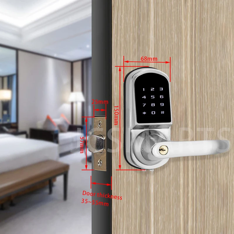 Smart TTlock door lock Bluetooth electronic keyless digital lock for apartments/ office/ hotel/ villa