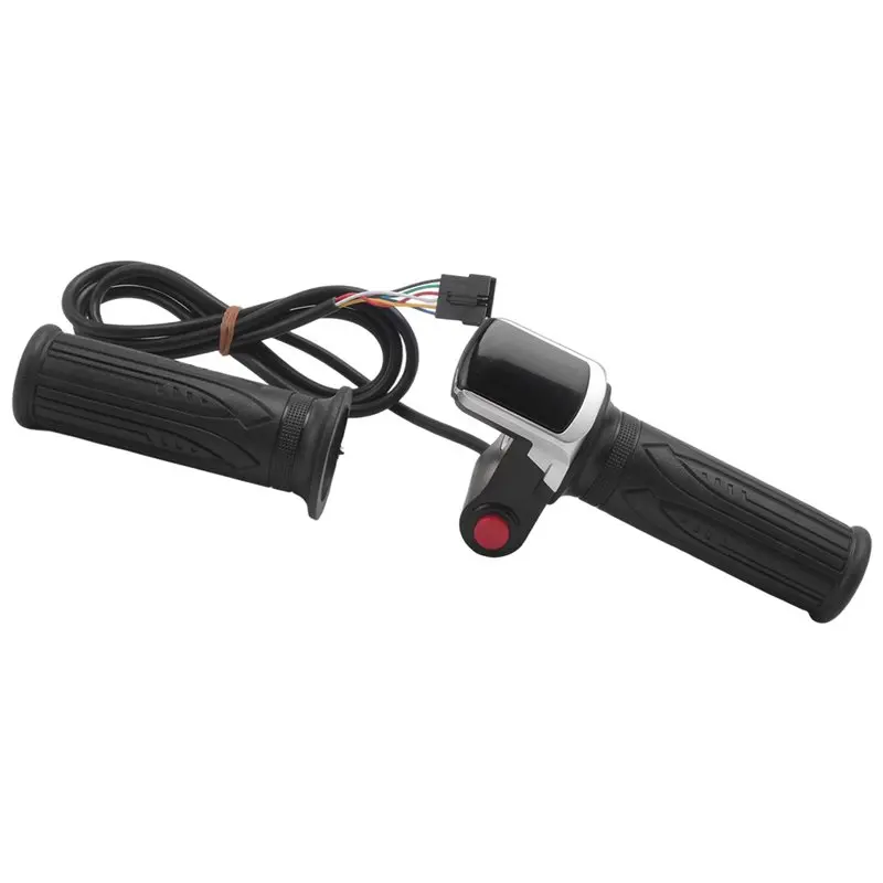 NEW HOT In Stock-Scooter Throttle Handle With LCD Display Handle Throttle For 36V Twist Throttle Scooter E-Bike Parts