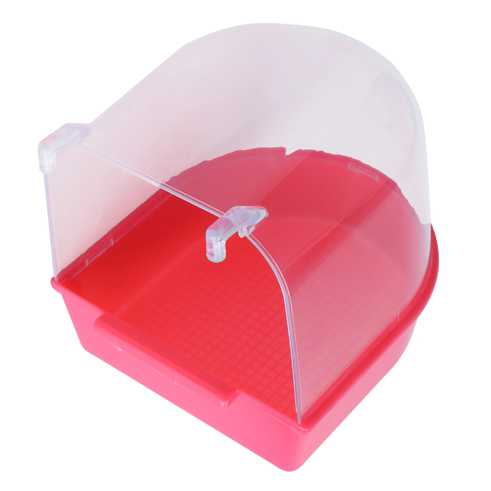 

Parrot Plastic Bird For Small Birds Bath Cage For Canary Canary Cage Bath Covered Multi-Use Pet Care Accessory
