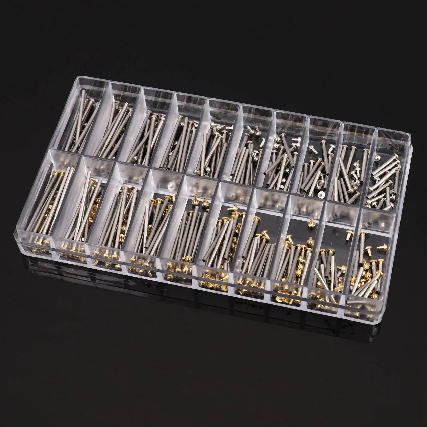 2 Box Watch Repair Tools Set Kits Watch Strap Screws Assortment Tube Friction Pin Clasps Rivet Ends 10Mm-28Mm Eco-Friendly