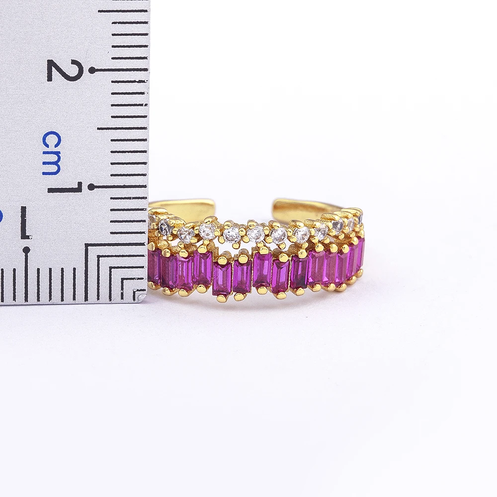 AIBEF Original Design Exquisite Simple Crystal Miniature Cubic Zirconia Ring French Ring For Women's Fashion Party Wedding