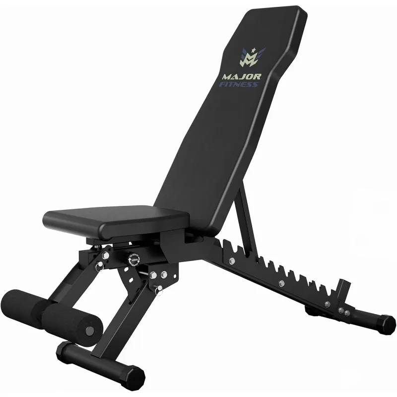 

MAJOR FITNESS Weight Bench, Adjustable Workout Bench for Strength Training, Bench Press, and Full-Body Workouts