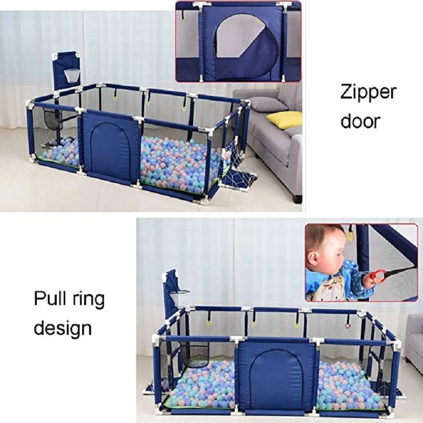 New Arrival Baby Playpen For Children Safety Barrier For Newborn Playground Basketball Ball Pit Playpen Indoor Baby Playground