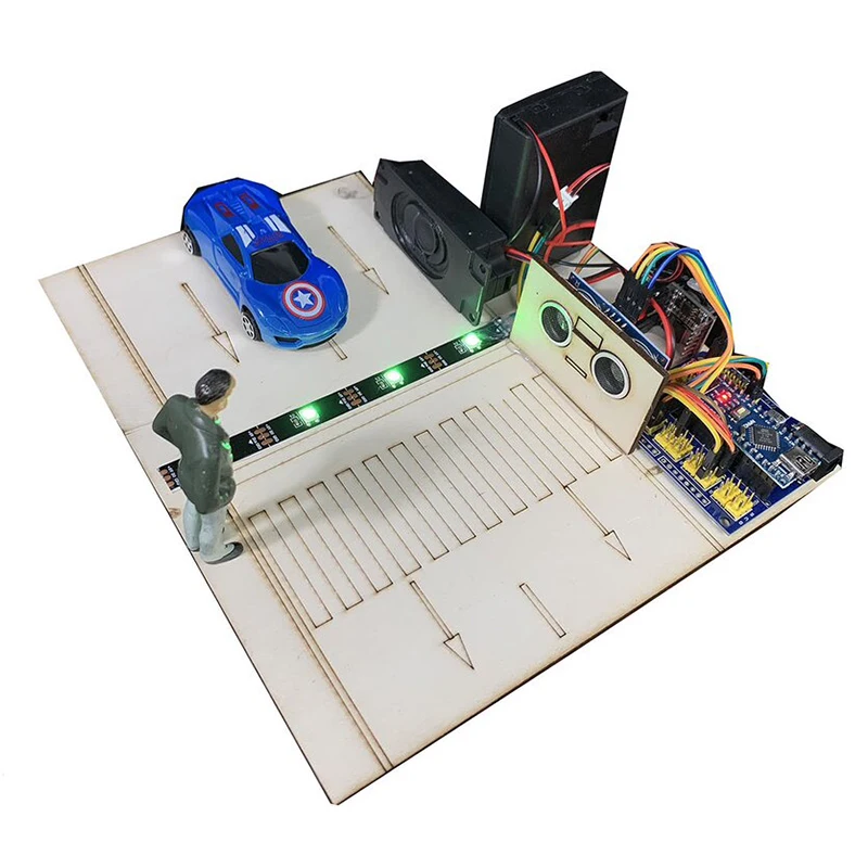 

Kids Science Toys STEM Physics Technologia Gadget Zebra Crossing Warning Lights Educational Toys for Children Learning Toy