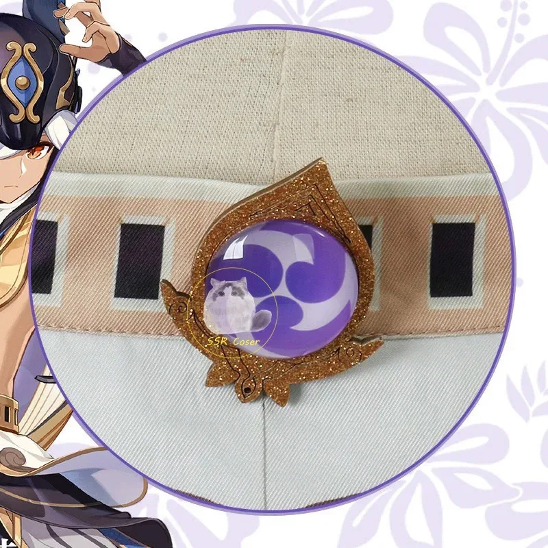 Genshin Impact 코스프레 Cyno 코스프레 의상 카니발 Cyno 유니폼 Cyno 가발 애니메이션 게임 할로윈 의상 여성용 게임