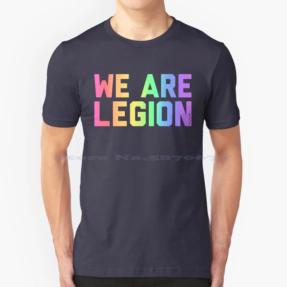 We Are Legion T Shirt 100% Cotton Tee Legion Demons Hell Satan Pridemonth Artbyveya Art By Veya