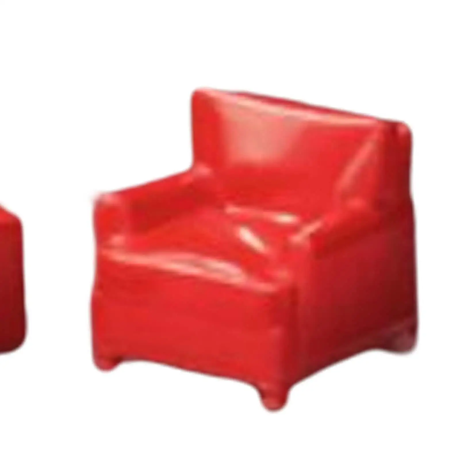 2Pcs Dollhouse Sofa Pretend Play Miniature Furniture for 1/64 Dollhouse