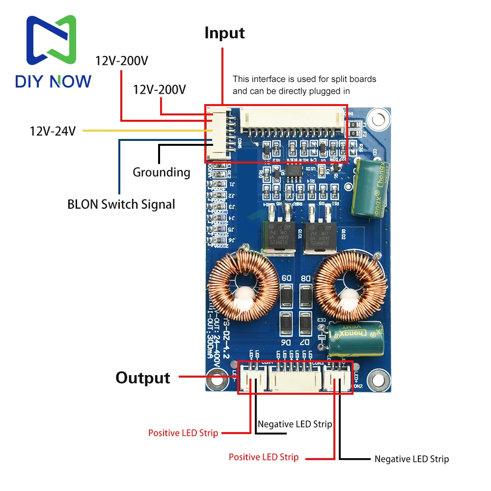 DC 12-200V universal high-voltage board driver board 32-100 inch LED LCD TV backlight constant current board bar boost board