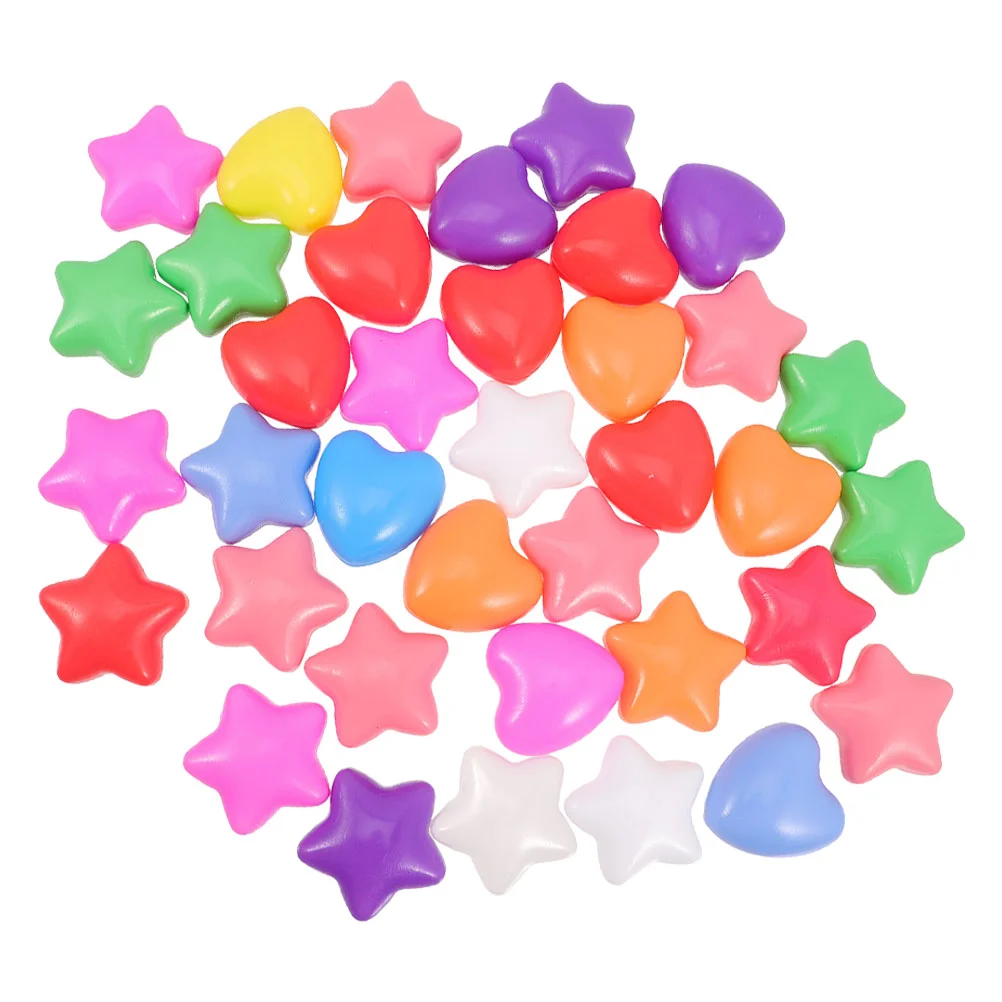 Ball Pit Balls 60Pcs Heart Star Ocean Ball Crush Proof Plastic Childrens Toy Balls Macaron Ocean Balls Birthday Parties