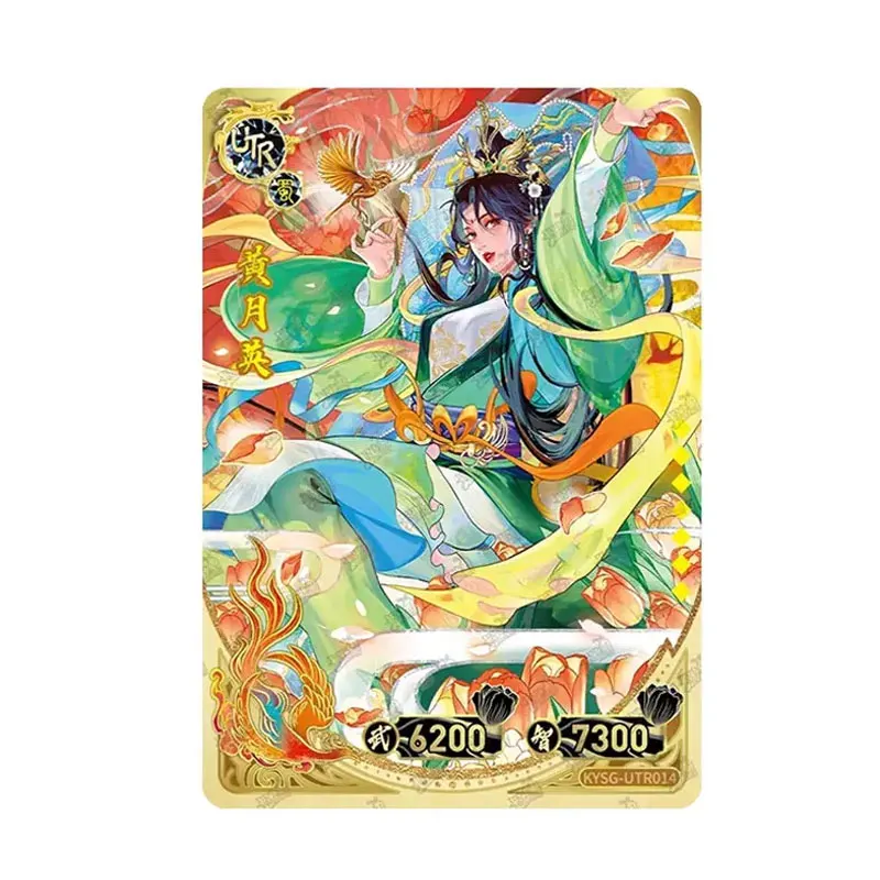 

KAYOU Three Kingdoms Series 4 Feng Yan Si Qi UTR/CR/UR/GP/SSR/SR/R Youth Chronicles Guan Yu Genuine Anime Collection Card