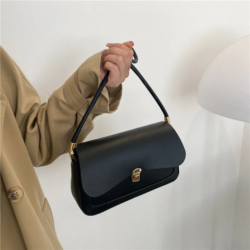 Fashionable Underarm Women's Bag  Autumn Winter New Style Luxury Sensation French Bread Bag Versatile Small Square Handbag