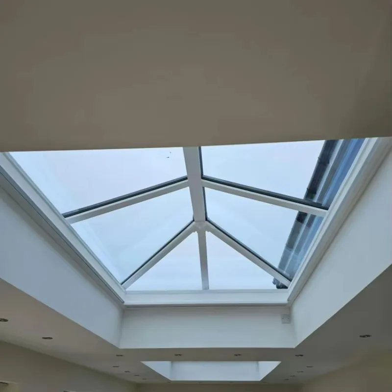 

[Factory Price] China Manufacturer Eco-friendly Motorized Smart Window Blackout Fabric Skylight Shade Roof Lantern Electric Skyl