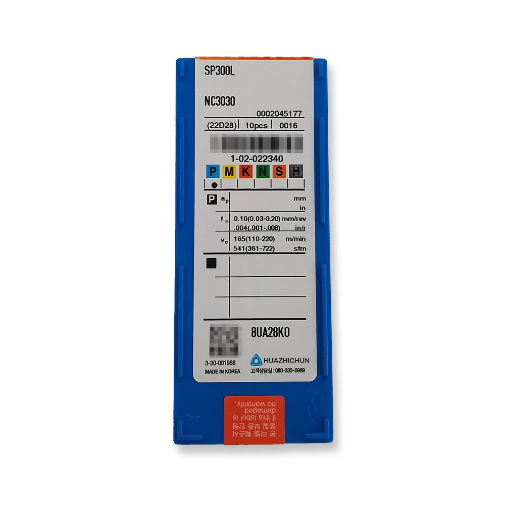 HUAZHICHUN 10pcs SP300L NC3030 카바이드 그루빙 인서트 다층 코팅 CNC 선반 카바이드 인서트 선반 그루빙 C 용 커터