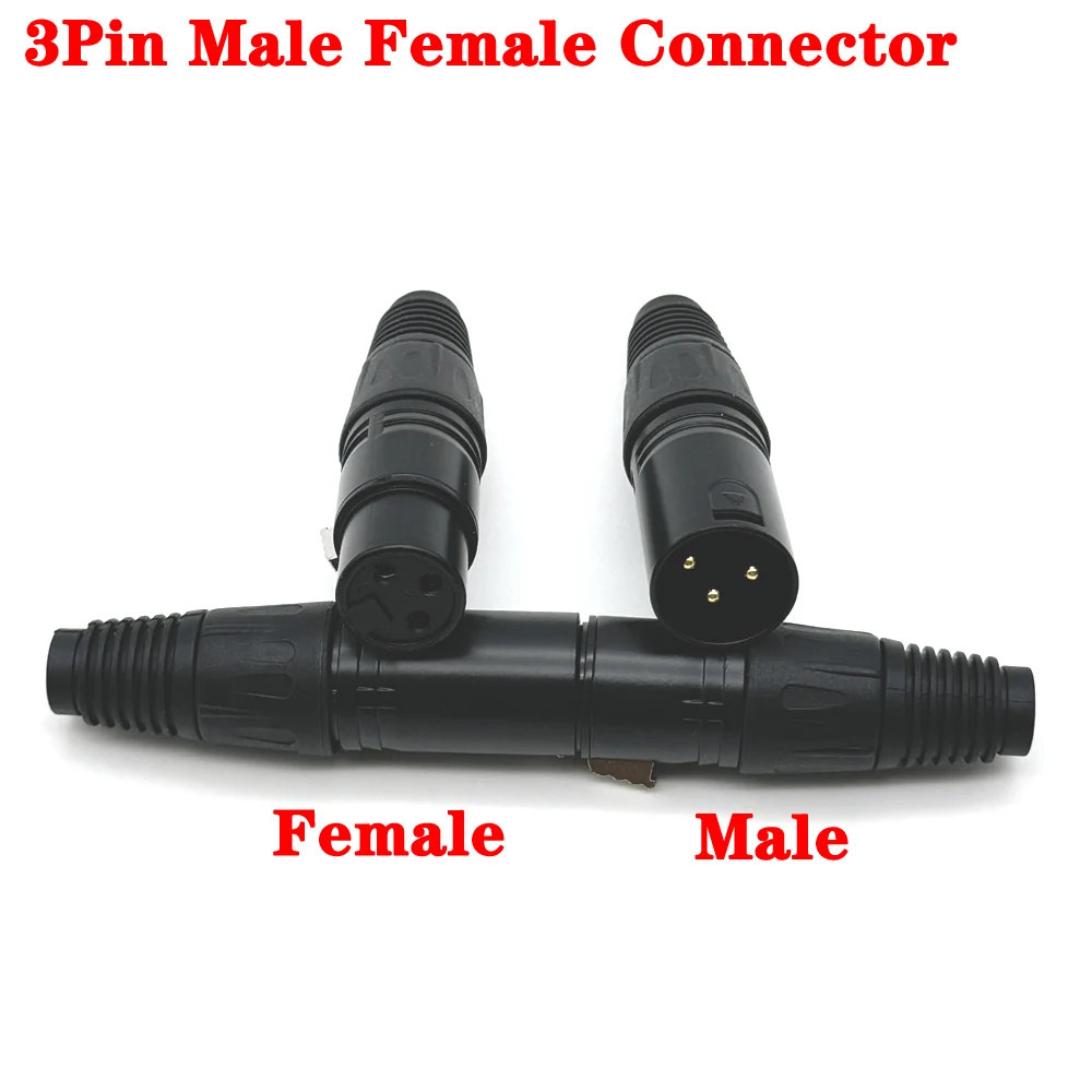 

20PCS 10PCS 3Pin Black Canon male to female Connector socket for audio connection converter Canon mounting base