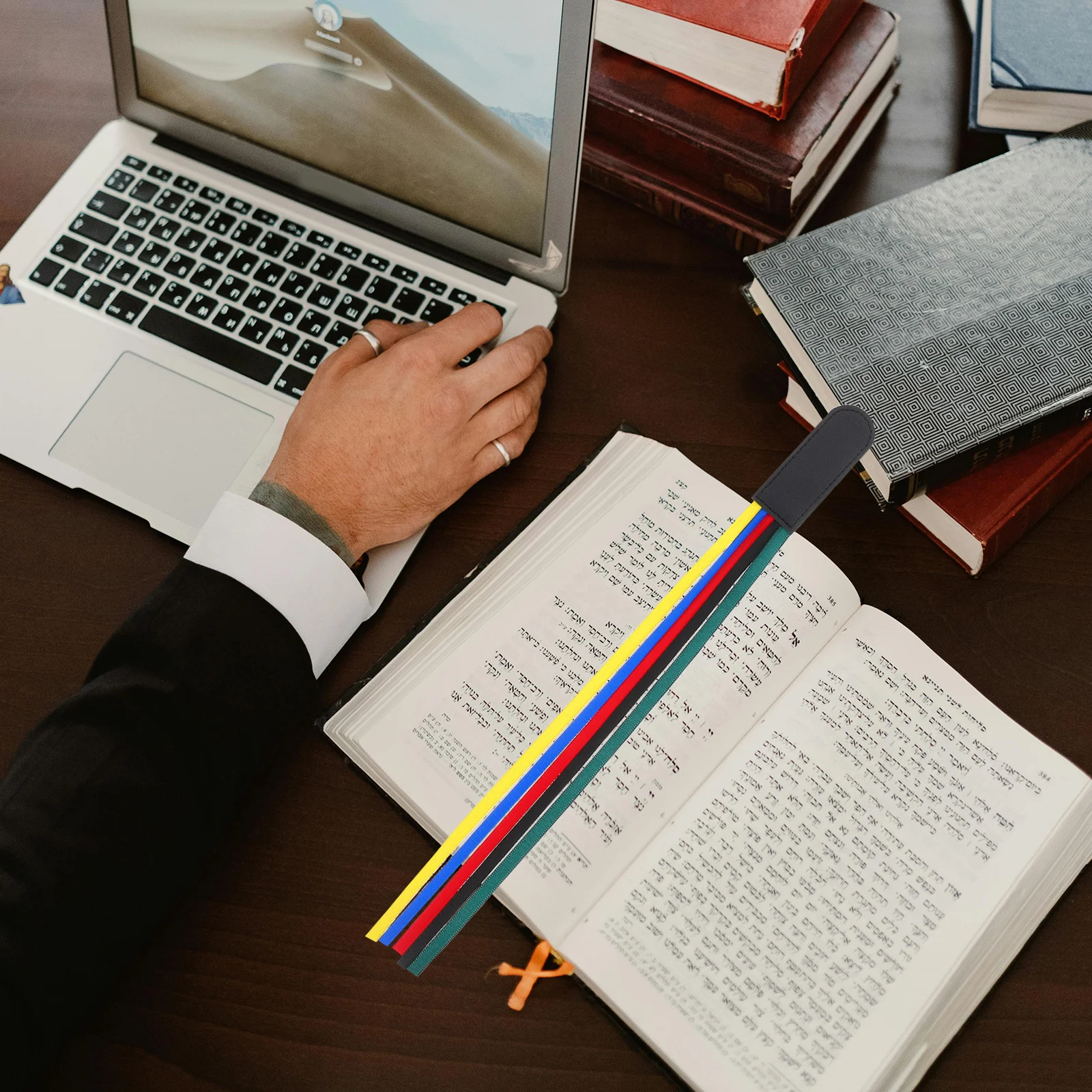 PU Bible Bookmarks with Ribbon Page Markers for Women Men Reading Accessories Bulk Book Decor