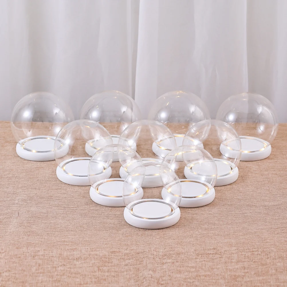 

Glass Display Dome for Eternal Flower Decoration Clear Micro Landscape Cover Home Office Table Decor Borosilicate Glass Bell Jar