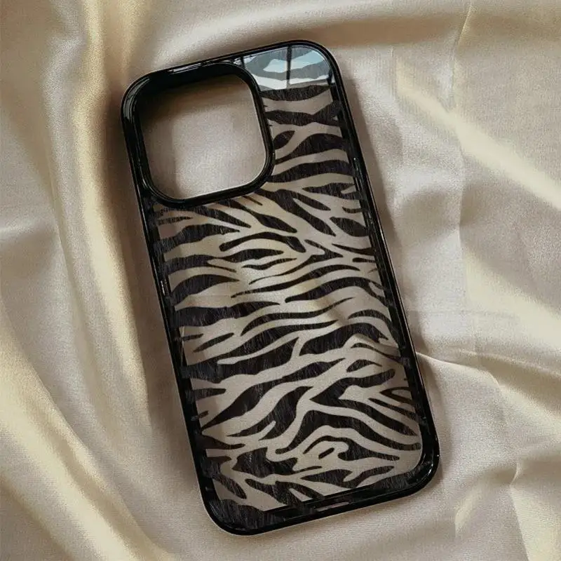 Creative Cartoon Zebra Pattern Personalized Cute Trendy Phone Case For iPhone 17 air 16 15 14 13 12 11 Pro Max Plus Y2K Cover
