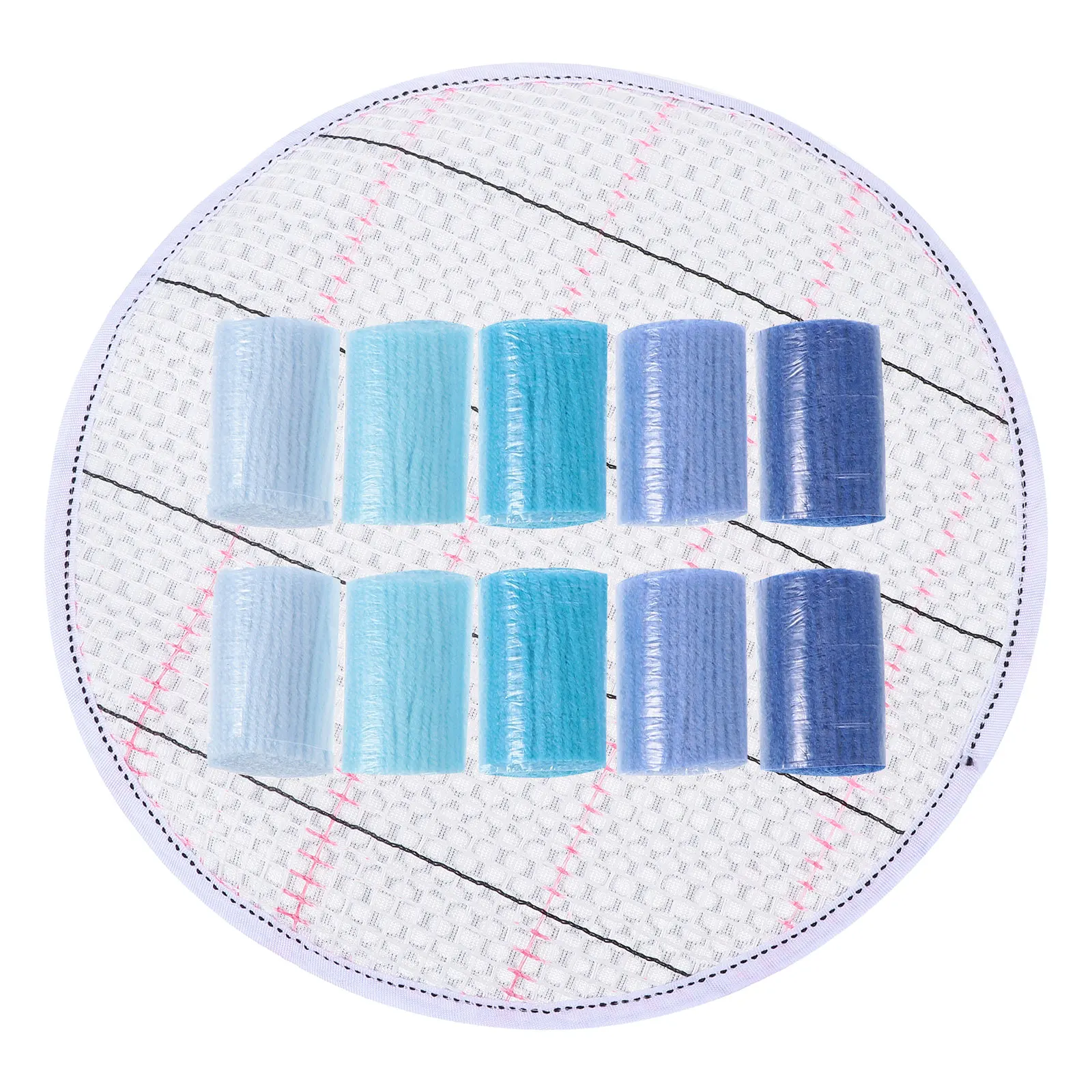 

1Set Rug Acrylic Yarn Mesh Pad DIY Knitting Crochet Yarn for Carpet Weaving Craft Handmade Use Knitting Wool DIY Wool