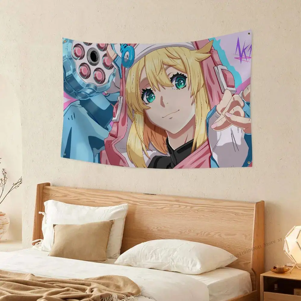 أنيمي مذنب جير بريدجيت العلم لافتات أربعة حفرة العلم البوليستر ديكور خارجي غرفة الجمالية #4