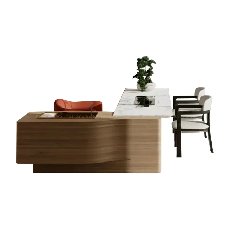 Modern light luxury high-end tea table, dining table cooking work table