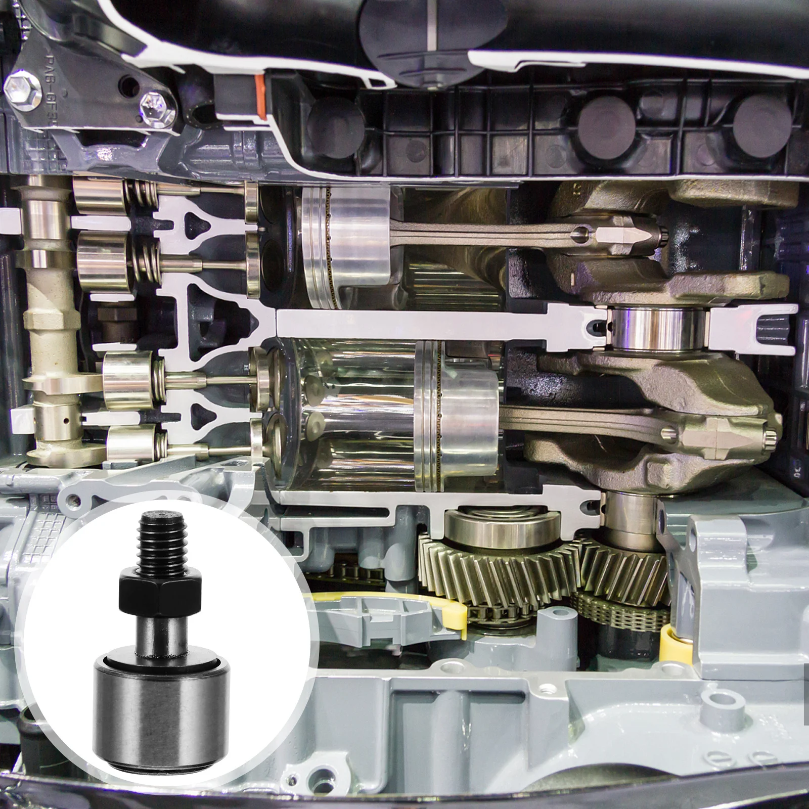 

4pcs Needle Roller Bearings Bolted Cam Follower Heat Resistant Steel Bearing For Automotive Industrial Applications High