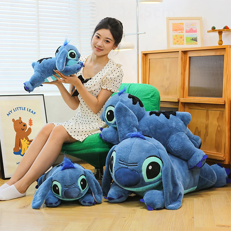 

Кукла Disney Stitch, плюшевая подушка с героями мультфильмов для детей, подарок на день рождения, Рождество, оптовая продажа, милая мягкая игрушка для детей