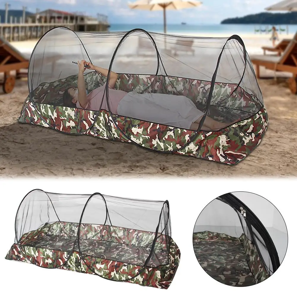 Outdoor Camouflage Portable Camping Mosquito Net Anti-Insect Outdoor And Portable No Lightweight Installation Required Fold Z9U9