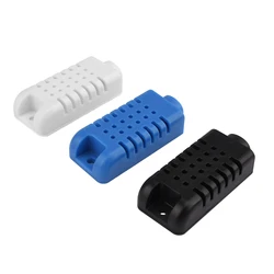 10pcs Mini Plastic Temperature Humidity Sensor Enclosure Housing Plastic Instrument Enclosures 59x26x13mm Black White Blue