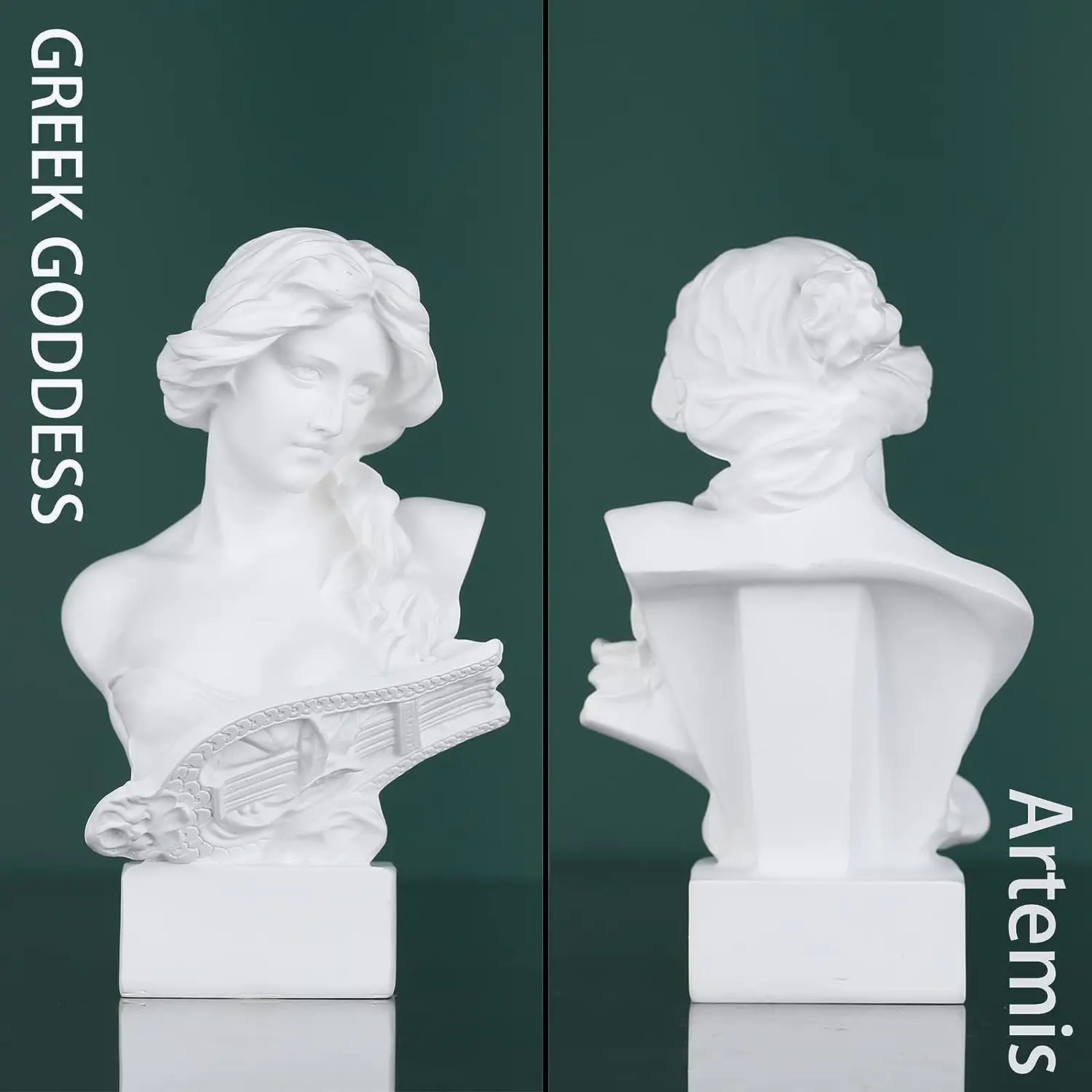 Greek Mythology Bust Statue Roman Goddess Art Statue Artemis David Decoration Sketching Practice Portrait Aesthetics Home Decor