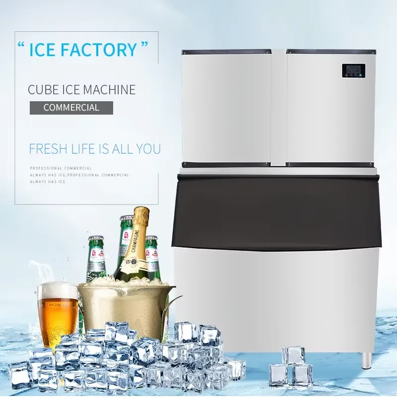 Commercial Strong Durability Ice Maker Machine 900kg 1000kg Cube Ice Machines With Factory Price