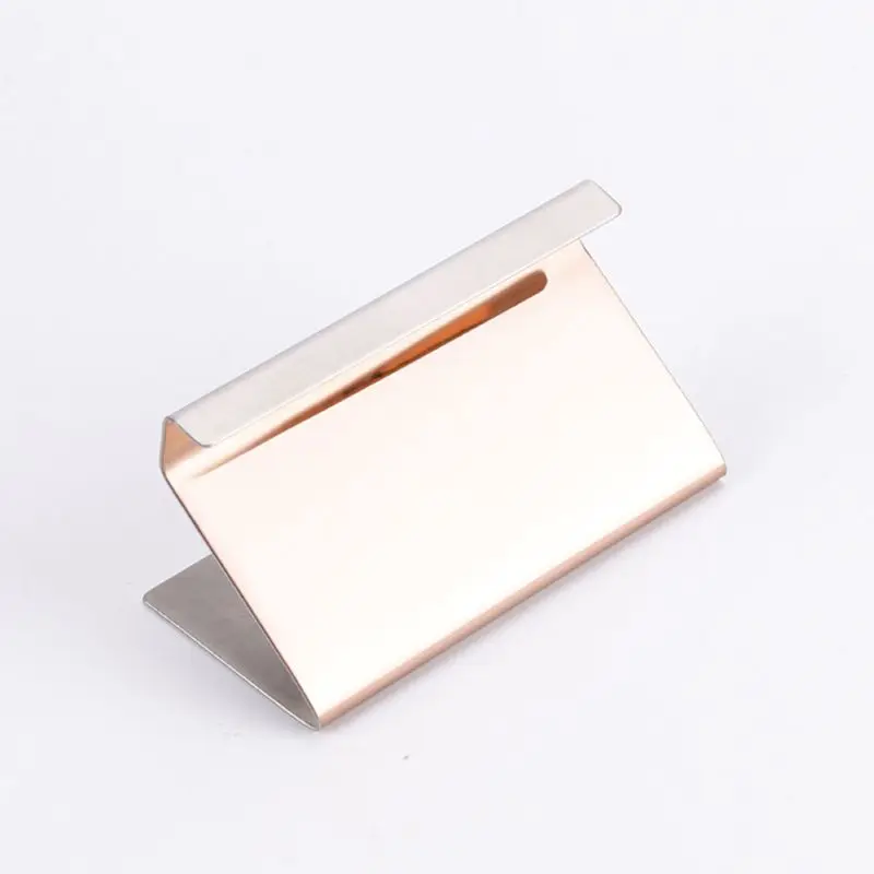 Высококачественный держатель для визитных карточек из нержавеющей стали, подставка для дисплея, настольная стойка Ta