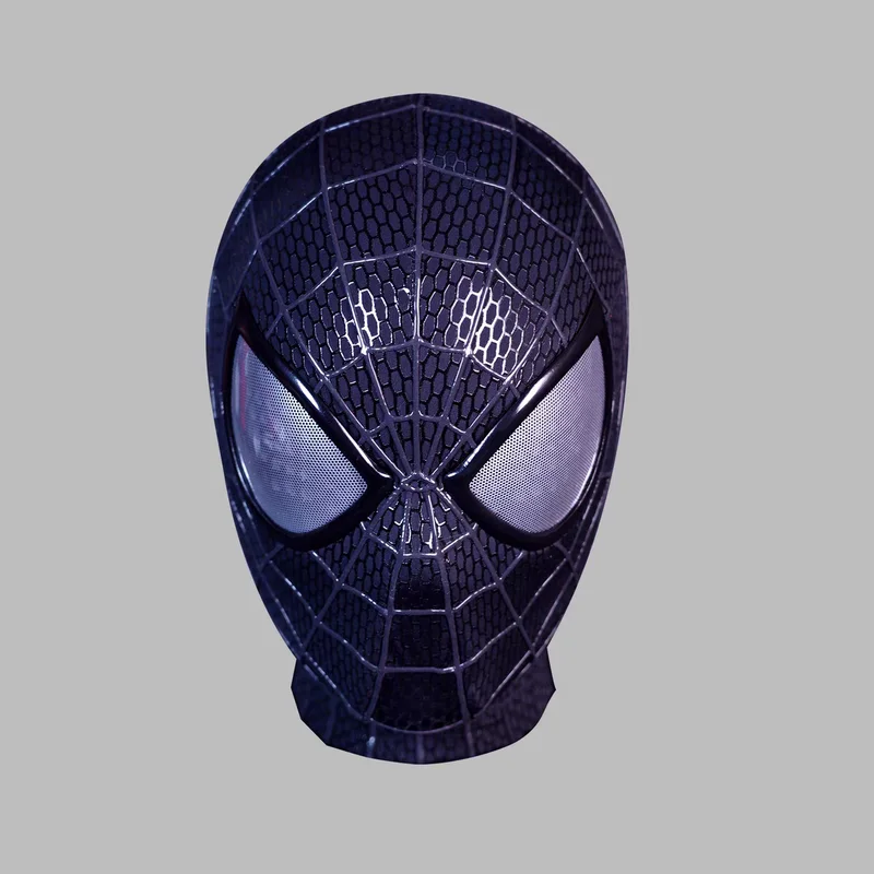Handgemaakte Spider-Man 2-filmnauwkeurigheid Garfield-versie Peter Parker Cosplay Masker Handwerk Collectible Item voor cadeau