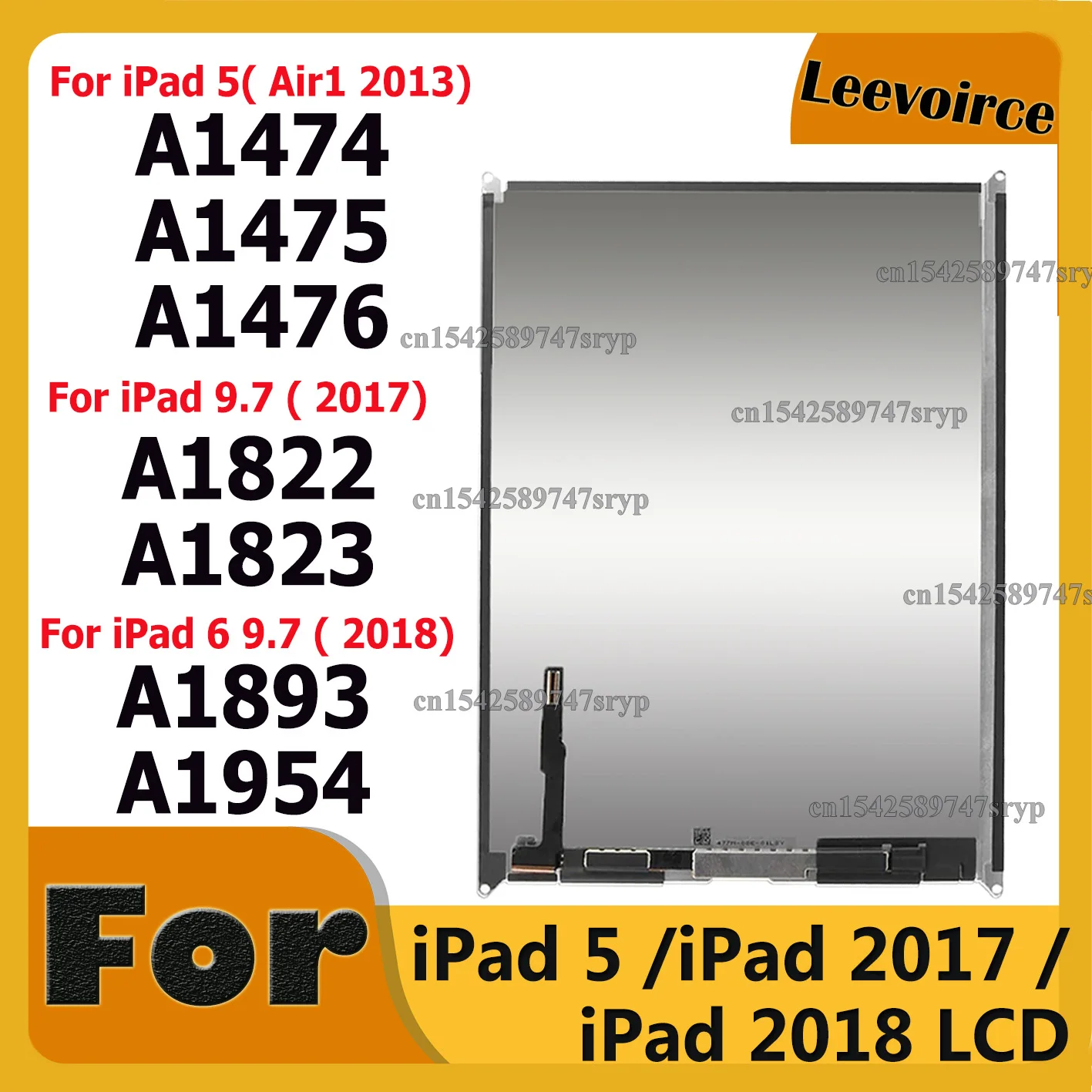 For iPad 2018 A1893 A1954 LCD For iPad 5 Air 1 A1474 A1475 A1476