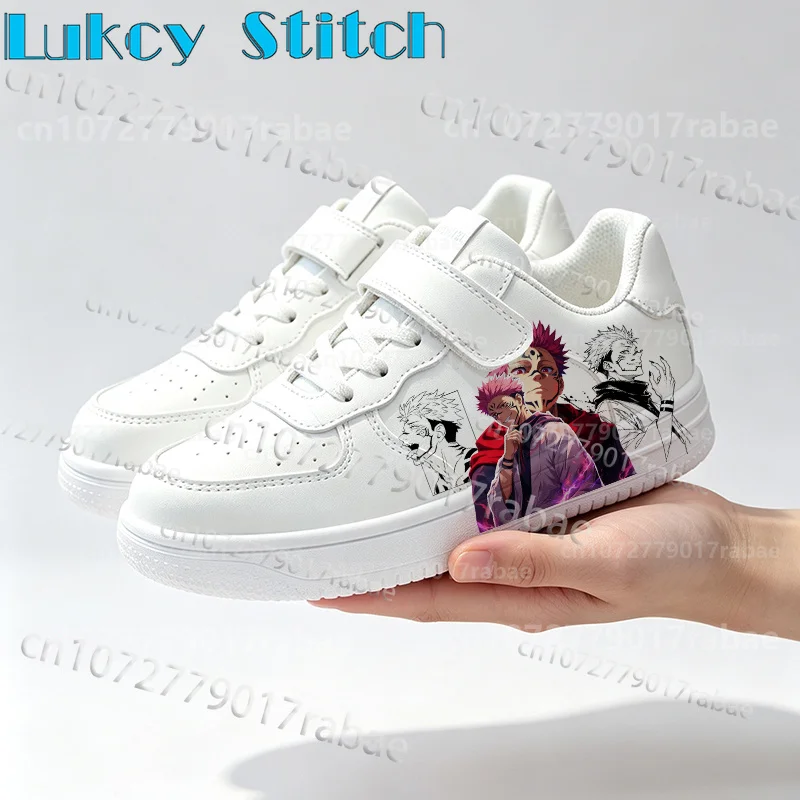Picture 5: 2026 Ryomen Sukuna Cool Anime Design Character Shoes Kids Sneakers Boys Girls White Casual Shoes Birthday Holiday Gift