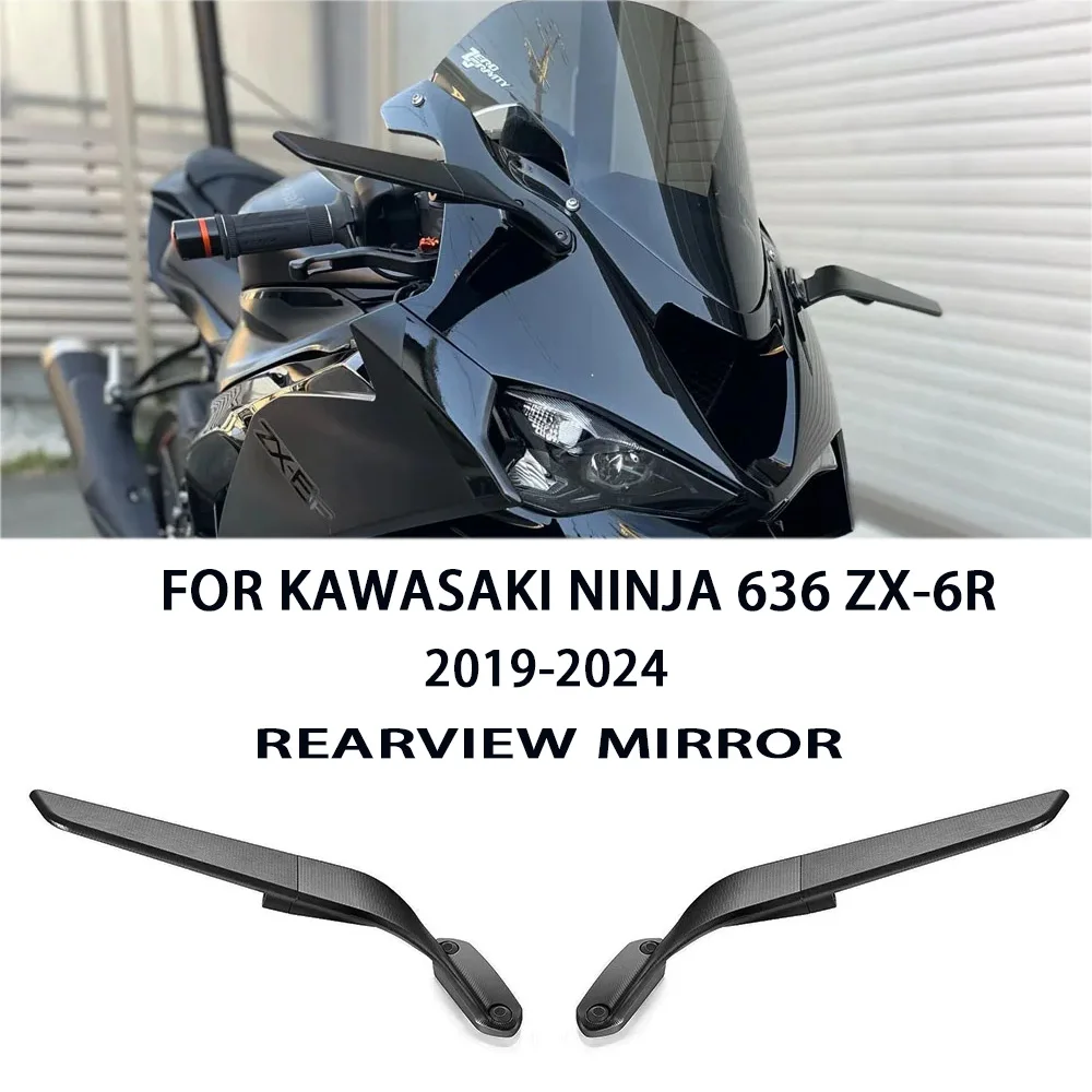 

Nijna ZX 6R 636 Accessories 2024 Motorcycle Mirrors For Kawasaki Ninja 636 ZX-6R Ninaja ZX-4R ZX4RR Adjustable Stealth Mirrors