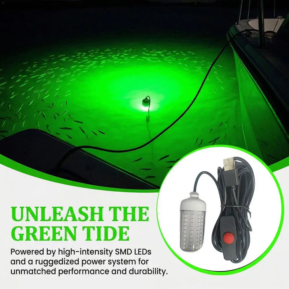 luz-de-pesca-verde-alimentada-por-usb-5v-1a-lampada-led-subaquatica-ip68-a-prova-d'Agua-para-pesca-noturna-de-lula-tachiuo-cavala-barco-e-navio