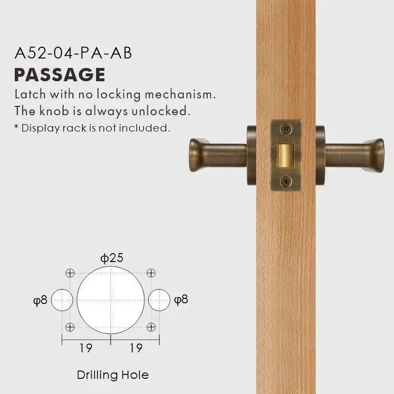 Nurlin Messing Plat Antiek Brons Mat Goud Zwart Binnendeur Hendel Passage Privacy Badkamer Slot Comfortabele Touch