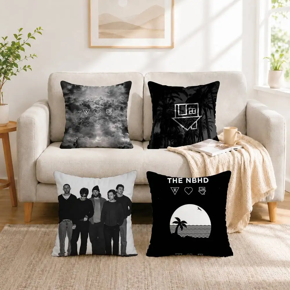 

Band The Neighbourhood I Love You Square Double-Sided printed Pillow Case Bedroom Bedside Pillow Sofa Cushion Cover Gift