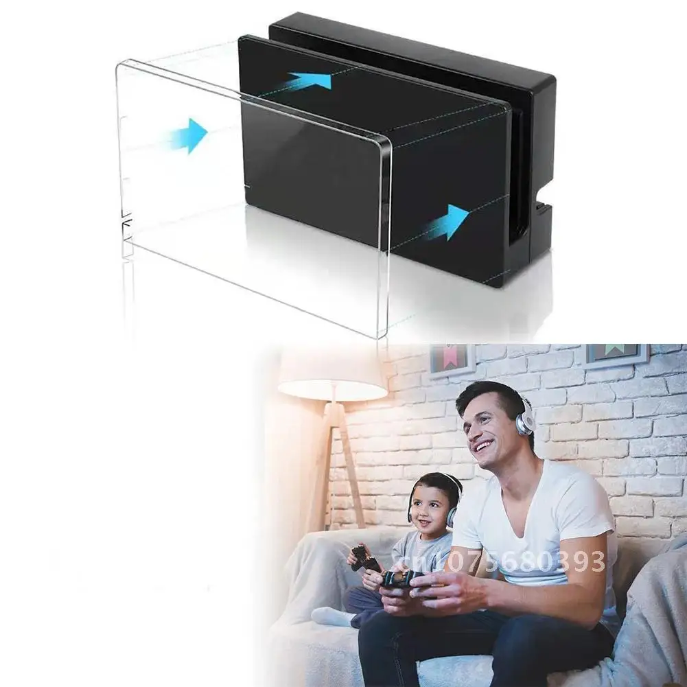 

Nintendo NS Switch Charging Base Dock Transparent PC Protective Cover Sleeve Anti Scratch Dust Guard Hard Case