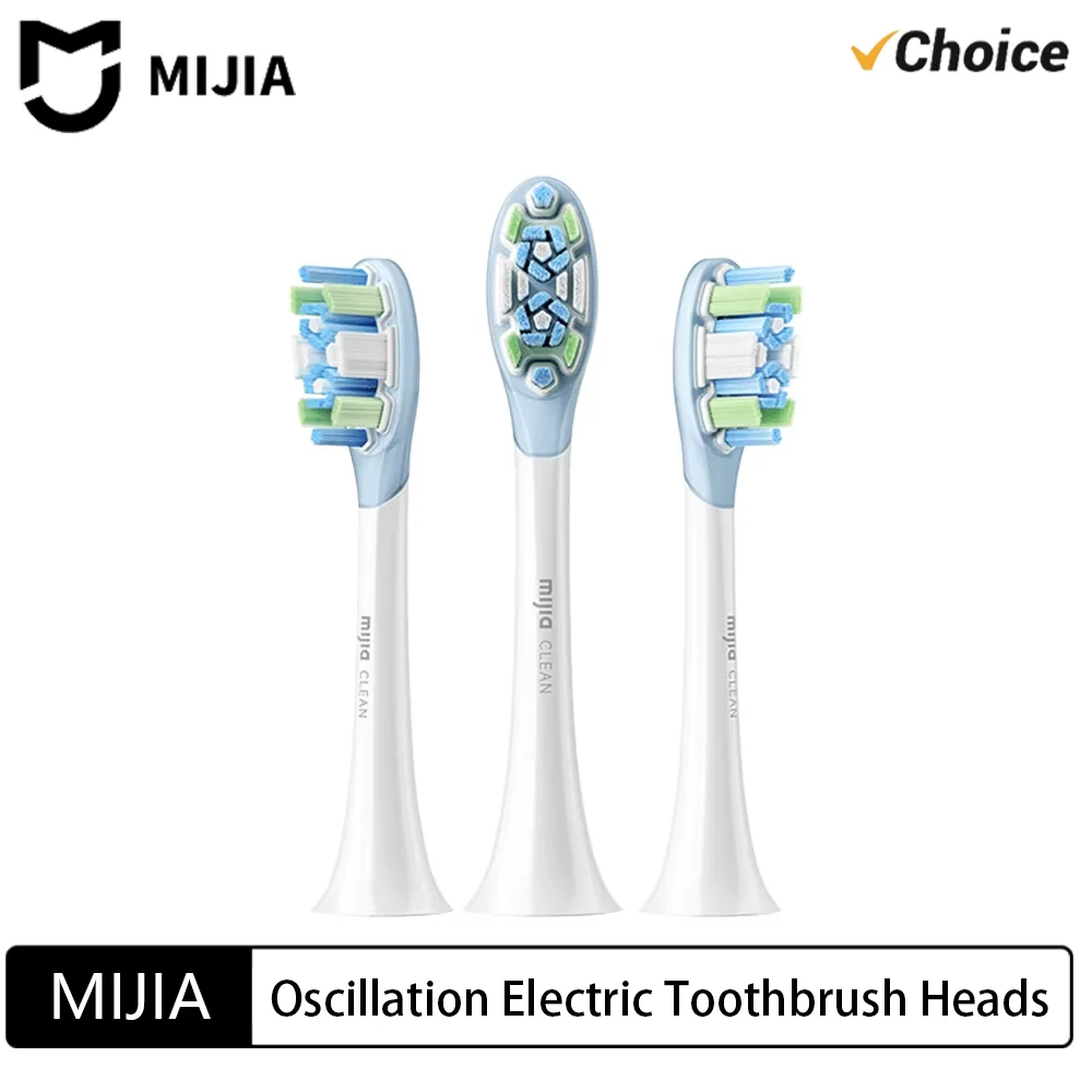 New Mijia Oscillation Electric Toothbrush Replacement Heads (Clean) 3 Pcs Sonic Sweep Electric Toothbrush heads