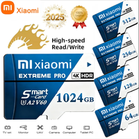 Xiaomi 1024GB Micro SD Card V60 High Speed Memory Card 128GB 64GB 256GB 512GB U3 4K Class 10 TF Memory Card For PC/Phone/Mac